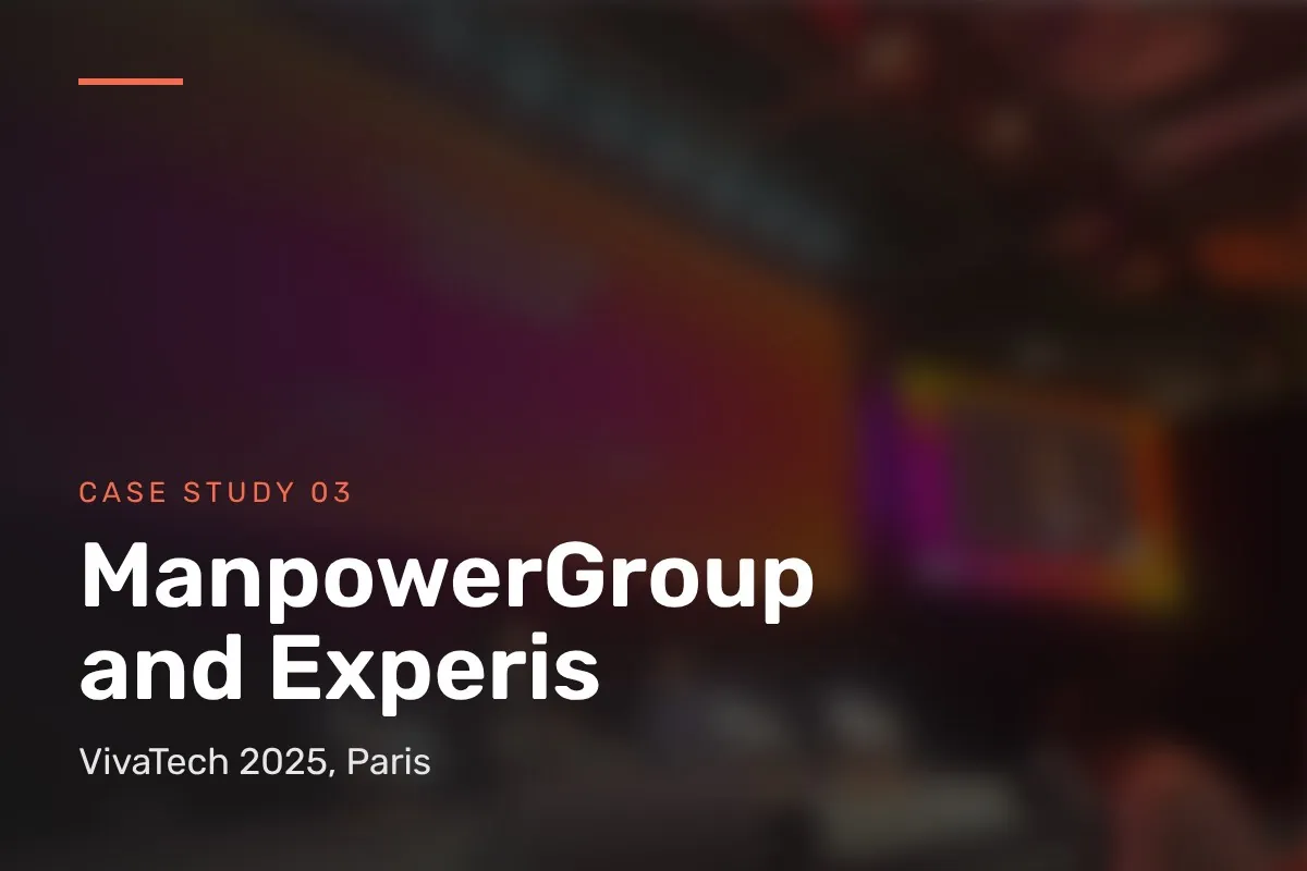 Case study 03: ManpowerGroup and Experis at VivaTech 2025, Paris