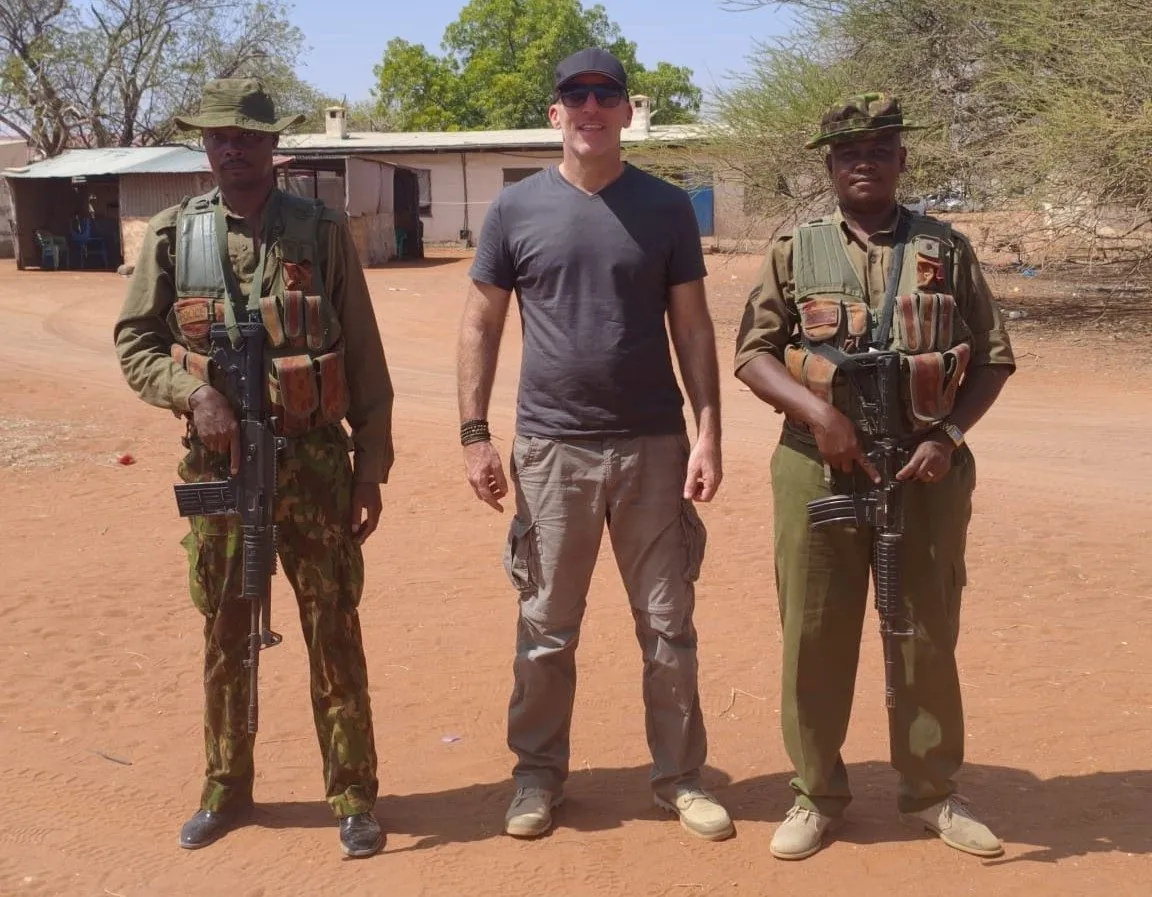 Olivier Gomez on a field trip in a remote area