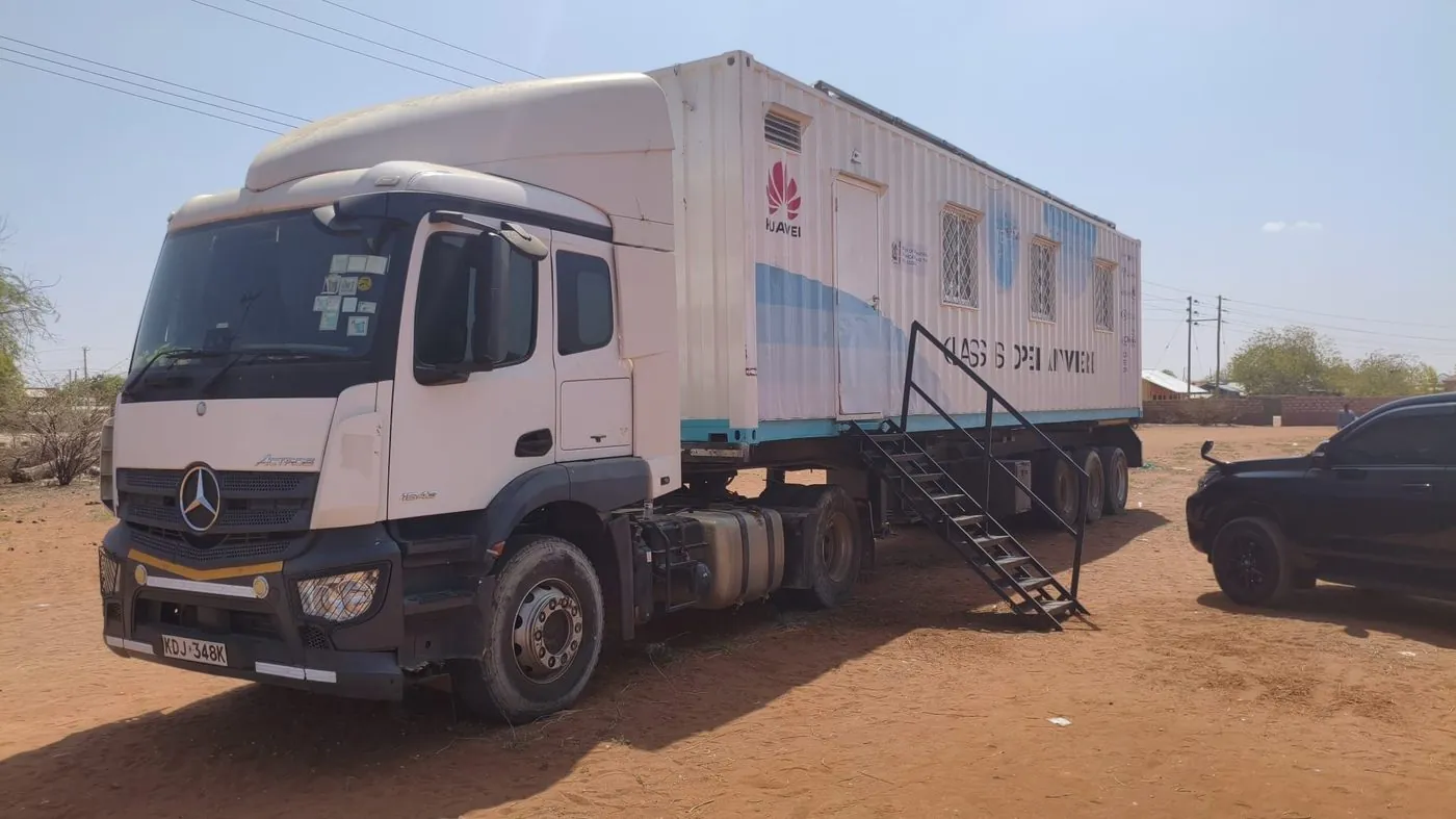 Expedition truck in a remote location