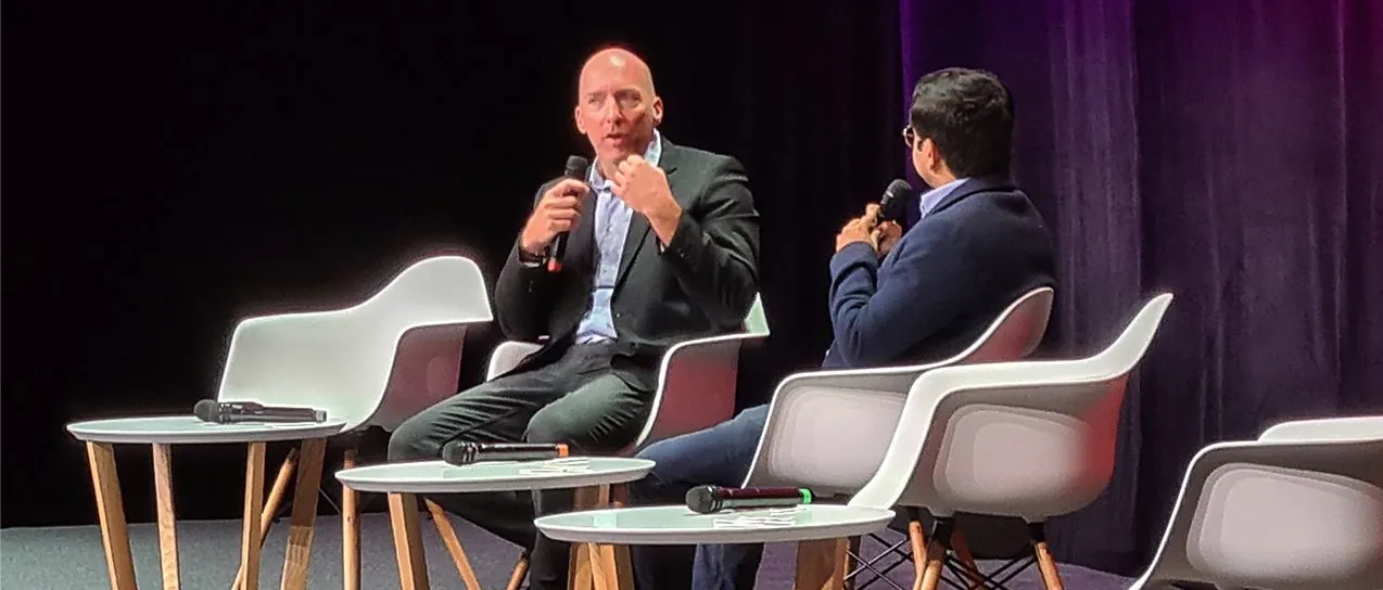Olivier Gomez on a conference panel